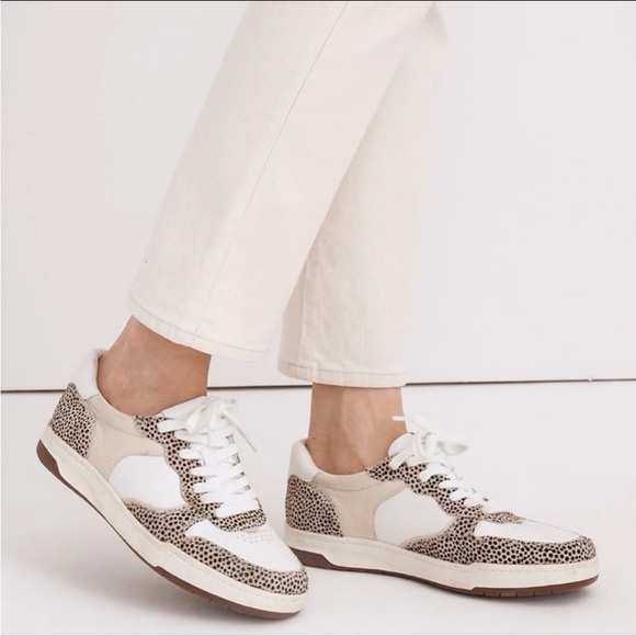 Madewell Court Sneakers in Spotted Calf Hair sz 6 - Picture 2 of 6